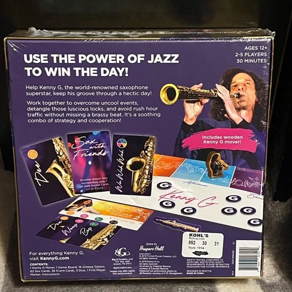 ❌SOLD❌ Never Opened: Kenny G Keepin’ It Saxy Board Game - Picture 2 of 2